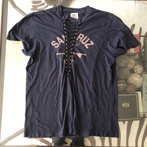 LF STORES First Of a Kind lace up Santa Cruz Tee